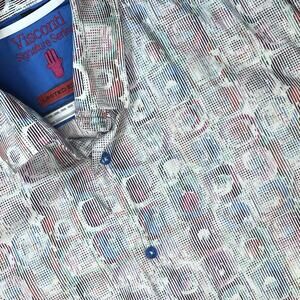 Luchiano Visconti Signature Series Limited Edition Mens L L/S Button Shirt EUC